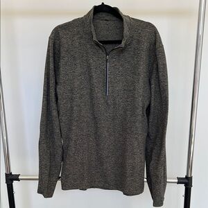 Lululemon Men's Hunter Green Quarter-Zip Shirt